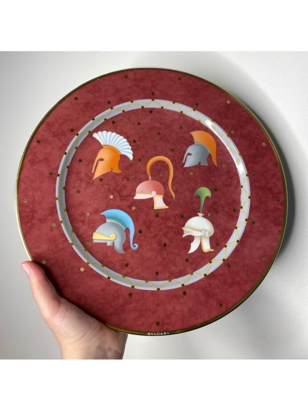 NWT BVLGARI X Rosenthal Copricapi Reali ELMI Limited Edition Decorative Plate